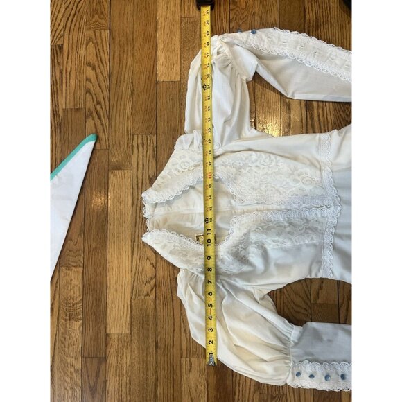 Vintage Gunne Sax Jessica By Jessica San Francisco 1970’s Size 9 White Frilly - Picture 13 of 16